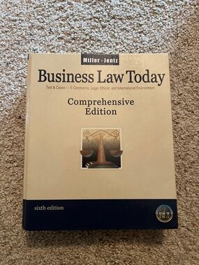 Business Law Today Comprehensive Edition - Beige & Navy Textbook